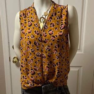 CABI Prowl Top Leopard Print Size Small Style #3792